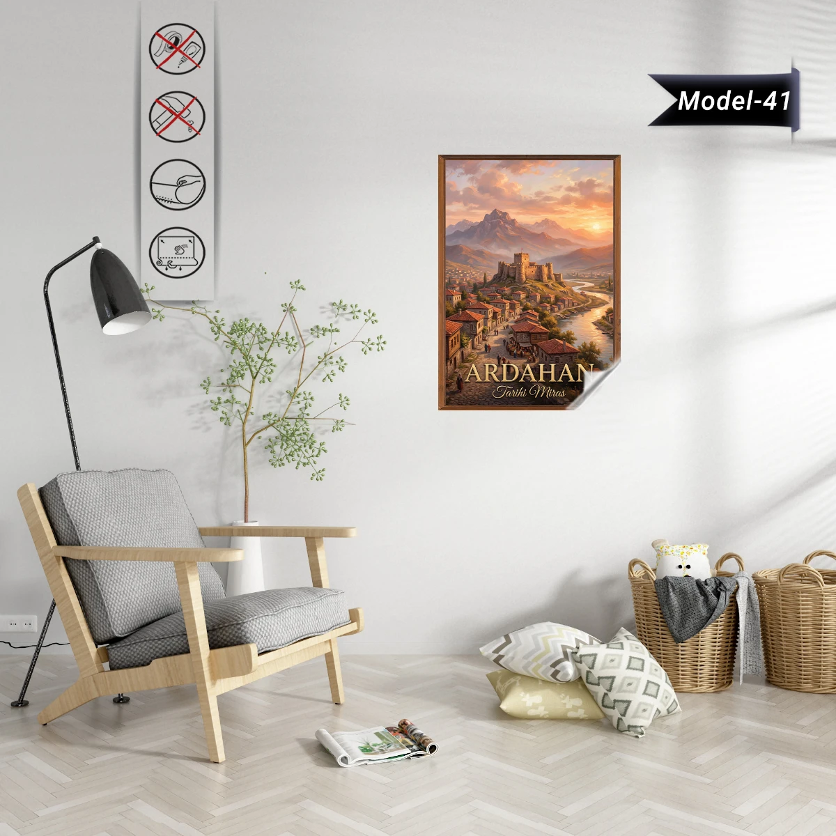 Türkiye İller Tablo - Poster Ardahan (Model-41)