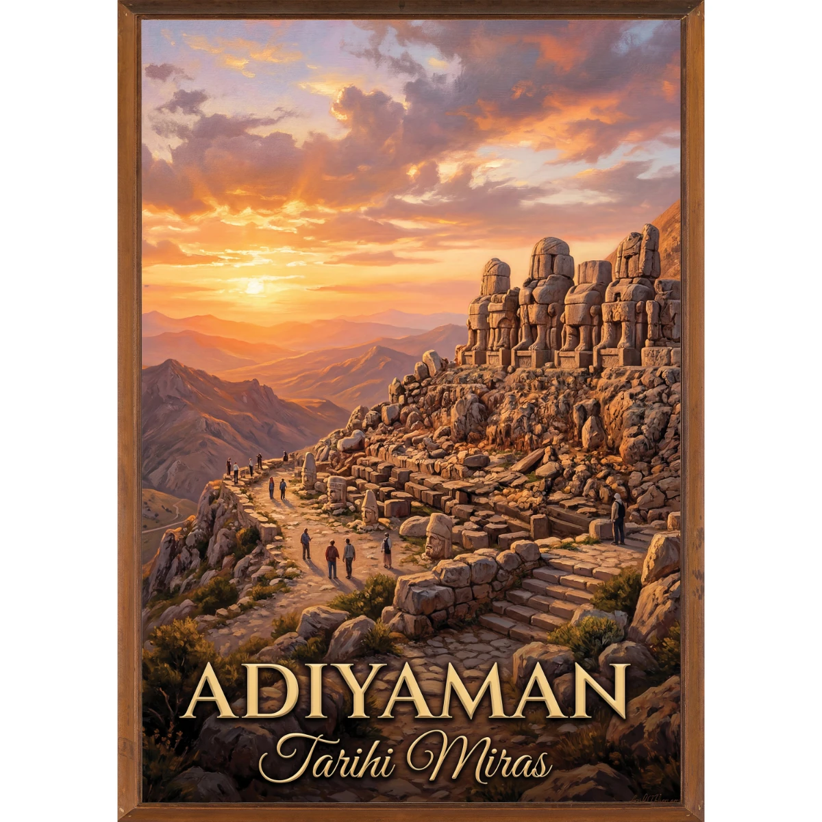 Türkiye İller Tablo - Poster Adıyaman (Model-36) 