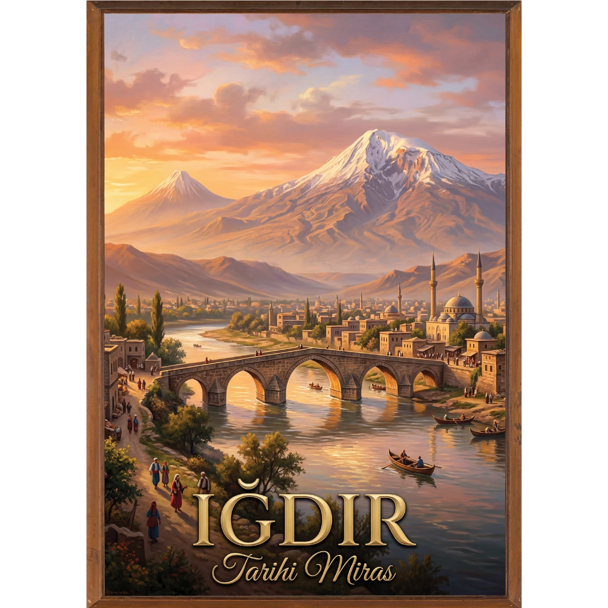 Türkiye İller Tablo - Poster Iğdır (Model-60) 