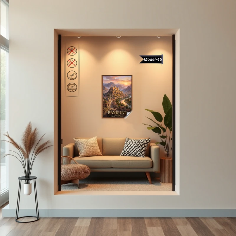 Türkiye İller Tablo - Poster Bayburt (Model-45)