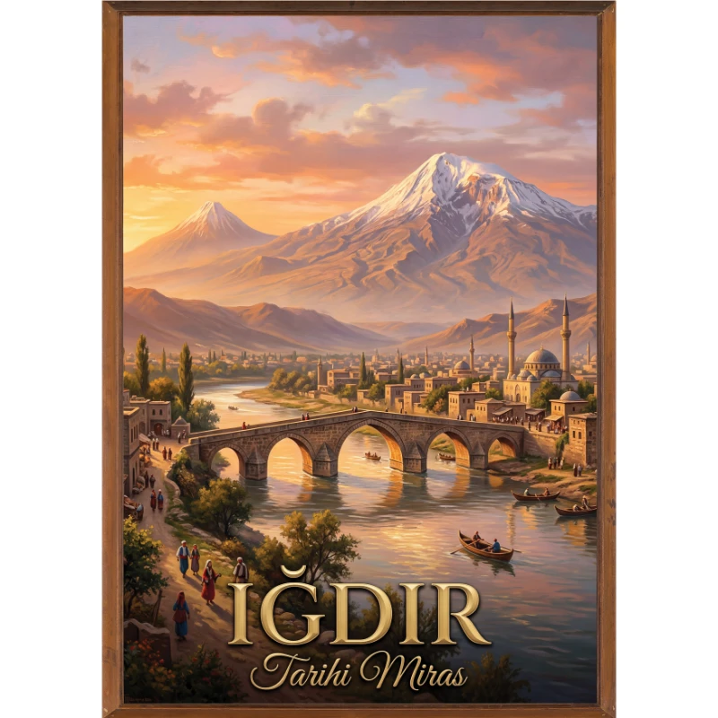 Türkiye İller Tablo - Poster Iğdır (Model-60)