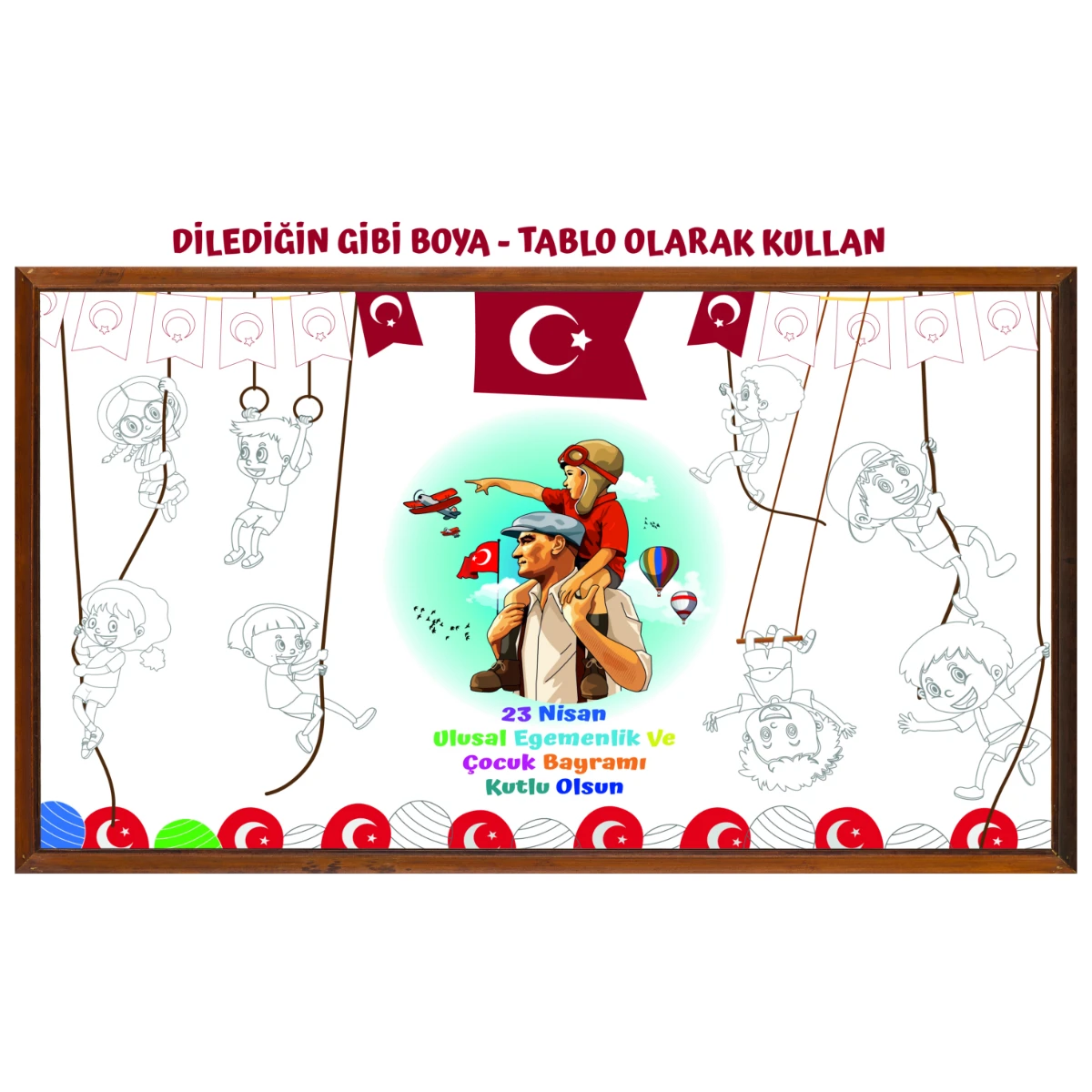 23 Nisan Boyama Kağıdı Tamamlama (Model -1) 