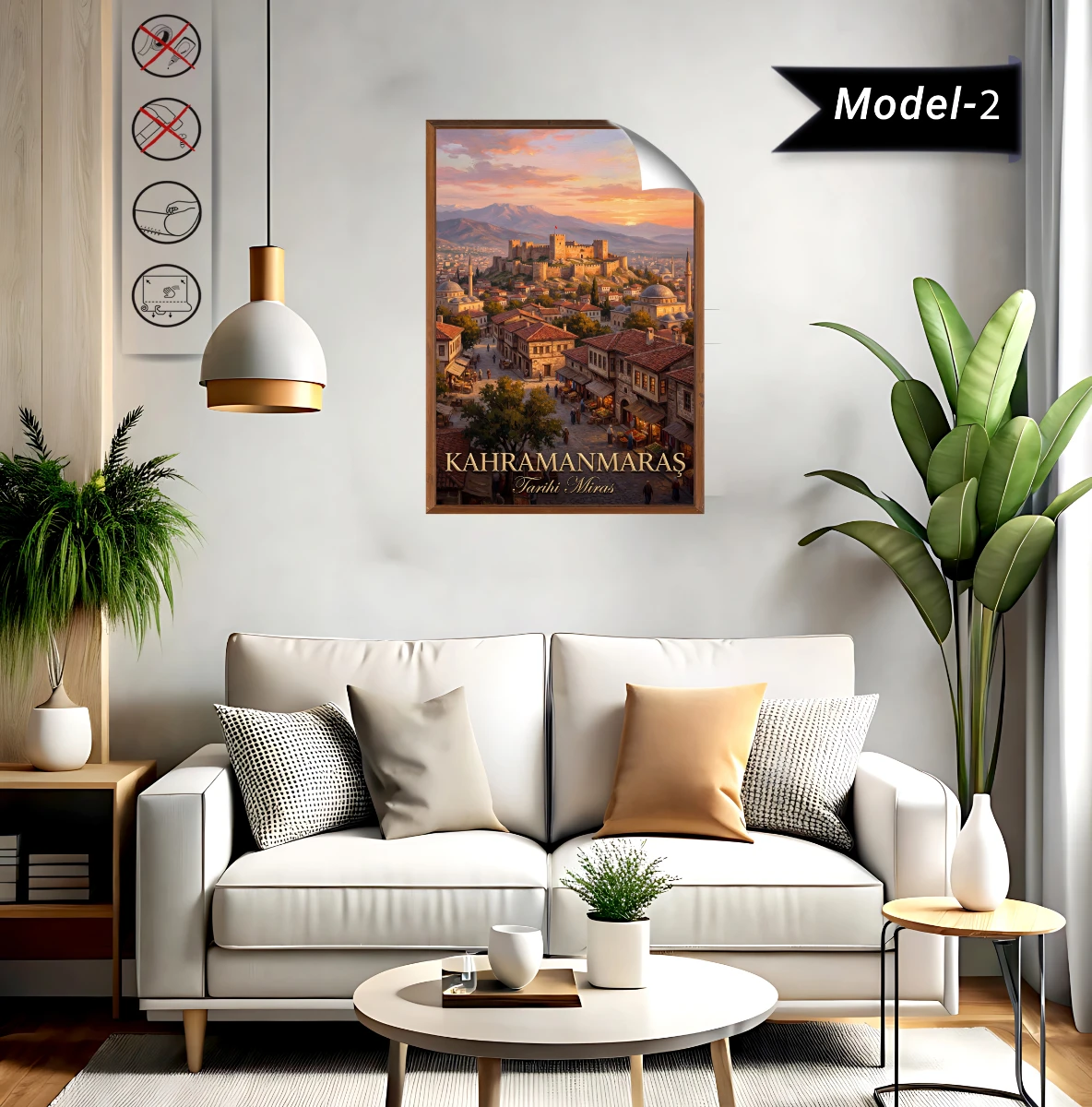 Türkiye İller Tablo - Poster Kahramanmaraş (Model-2)