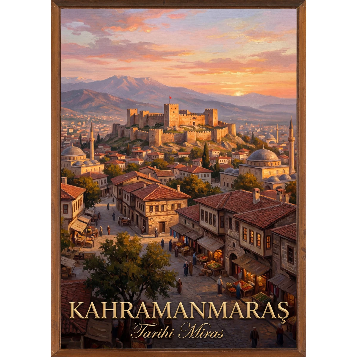 Türkiye İller Tablo - Poster Kahramanmaraş (Model-2) 