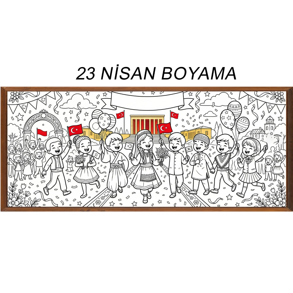 23 Nisan Boyama Kağıdı (Model -4) 