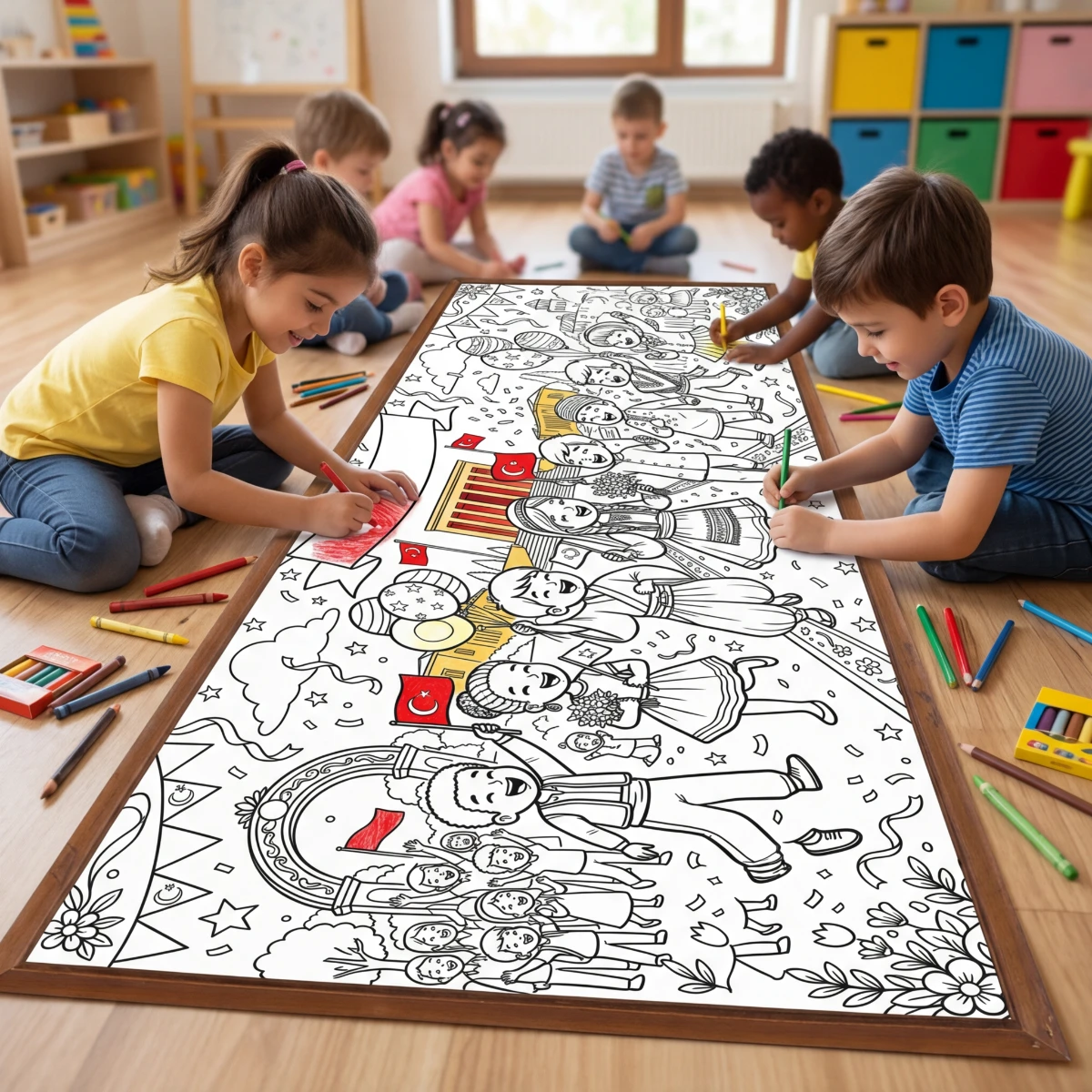 23 Nisan Boyama Kağıdı (Model -4)