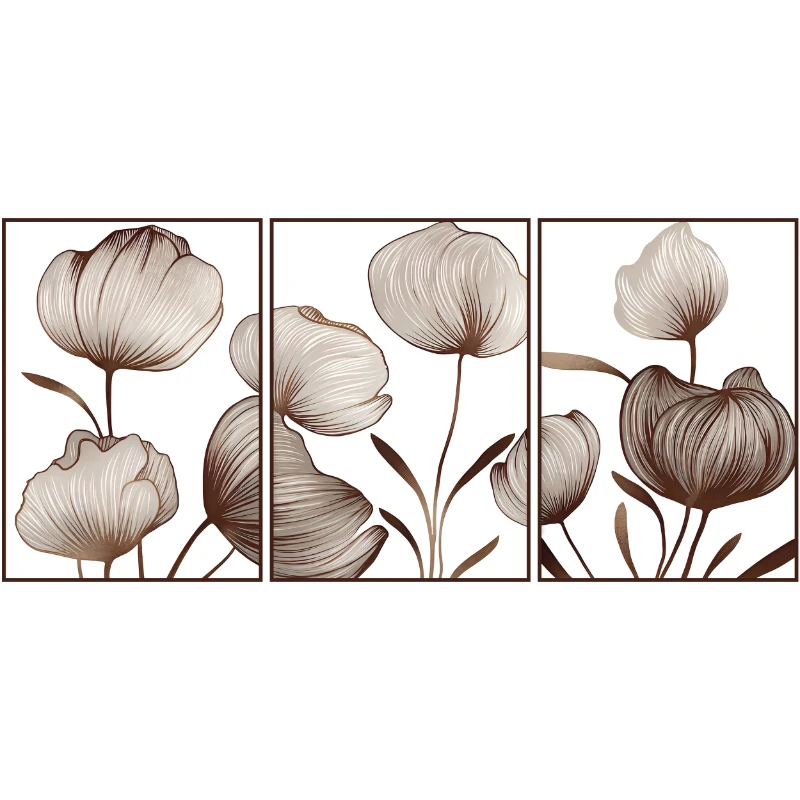 Statik Tutunma Özellikli Tablo - Poster Çiçek (Model- 74)