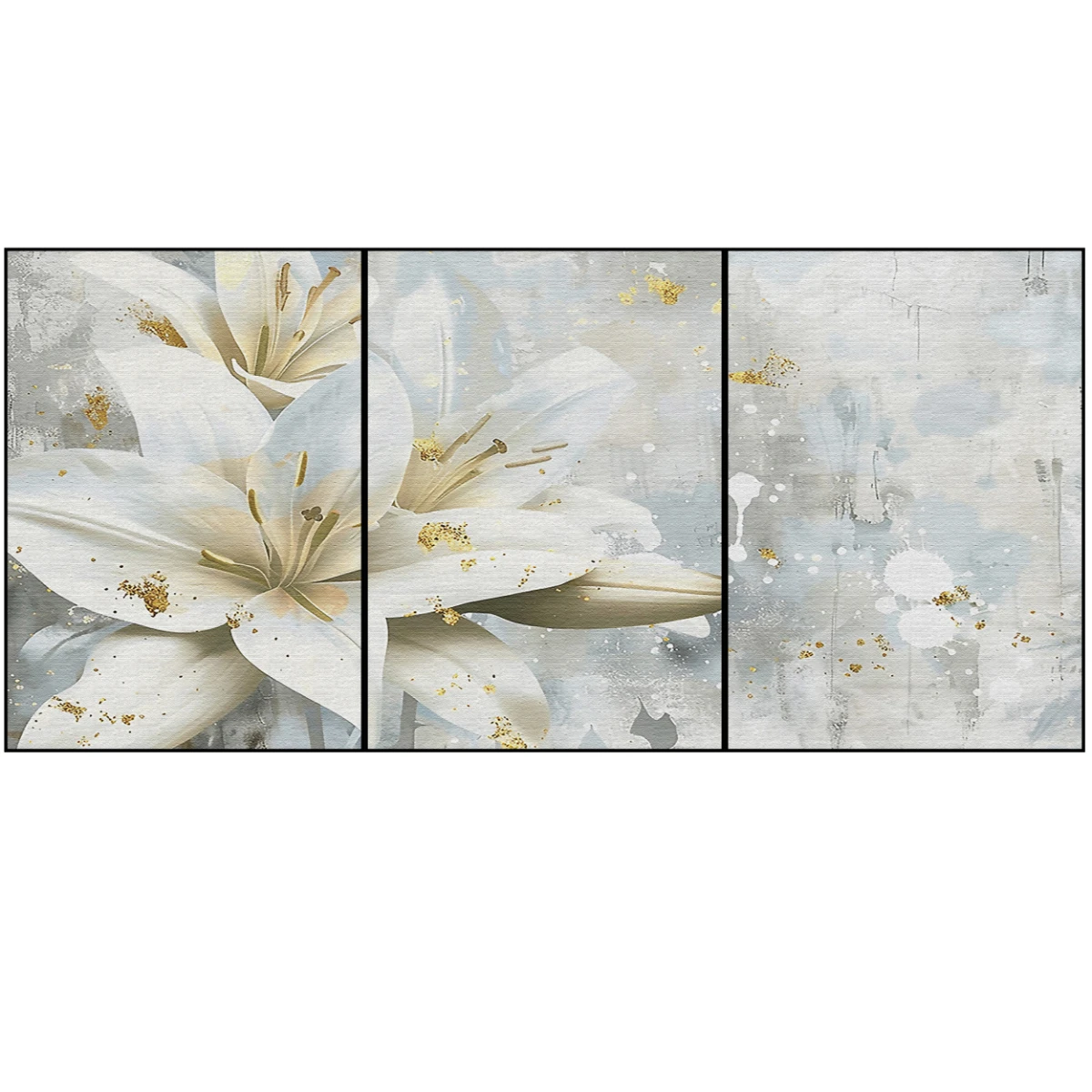 Statik Tutunma Özellikli Tablo - Poster Çiçek (Model- 82) 