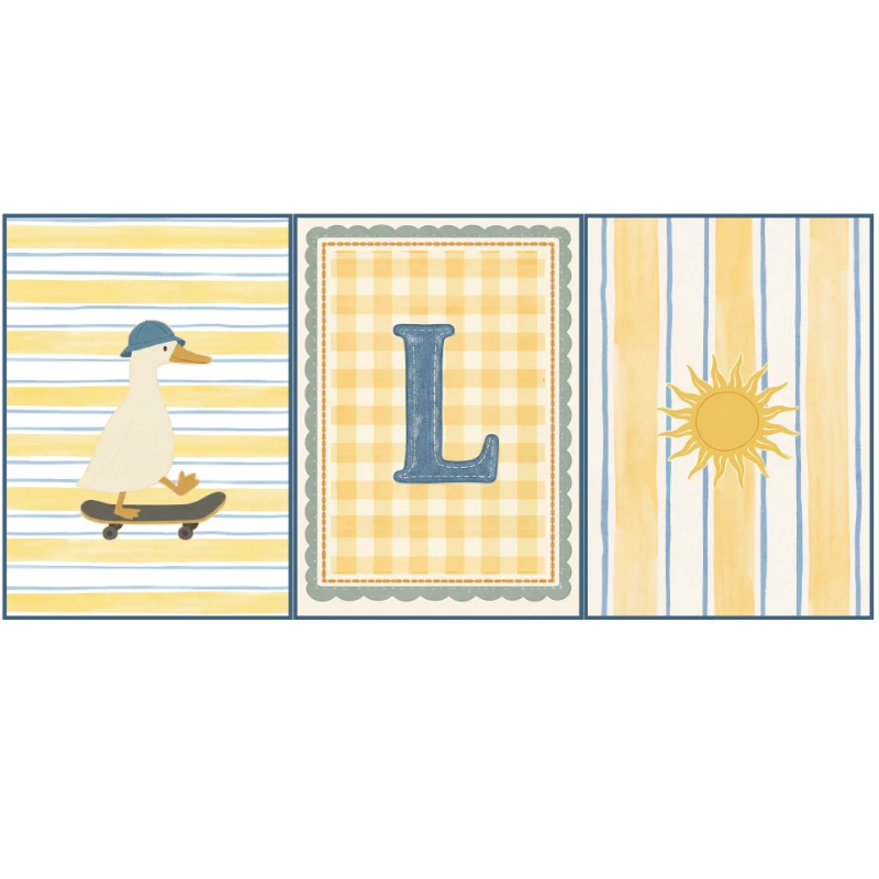 Statik Tutunma Özellikli Tablo - Poster Çocuk Odası (Model- 33)