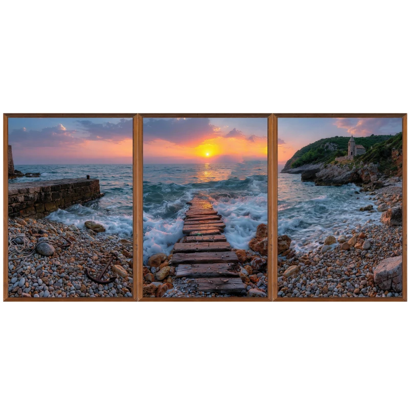 Statik Tutunma Özellikli Tablo - Poster Manzara (Model- 102)