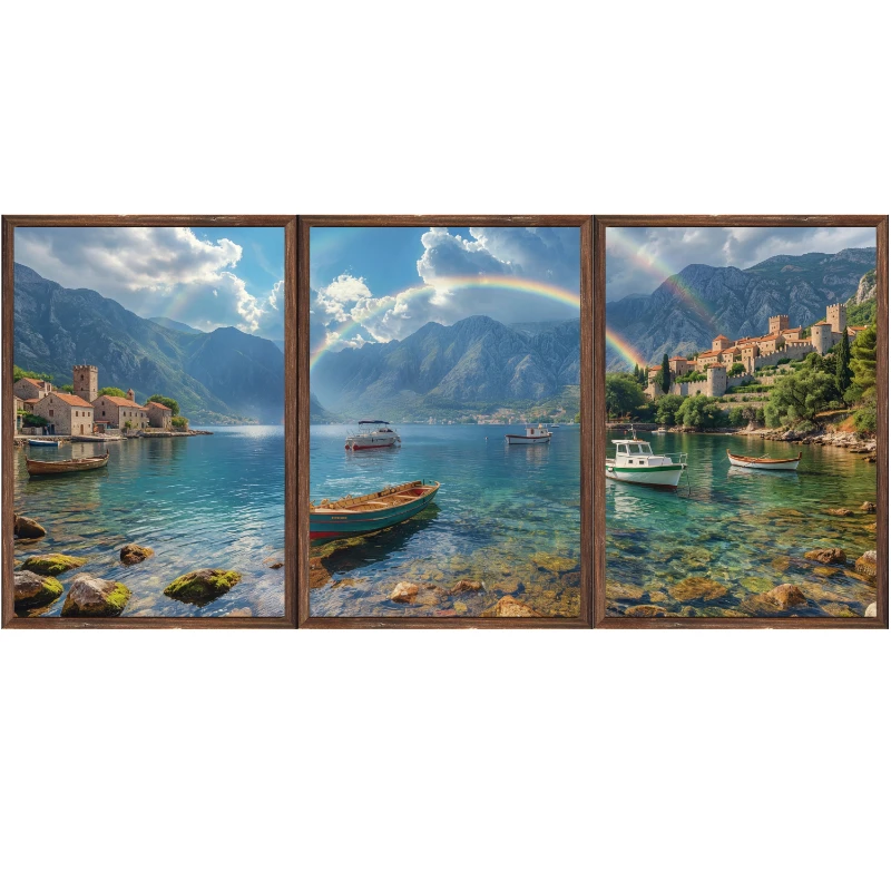 Statik Tutunma Özellikli Tablo - Poster Manzara (Model- 103)