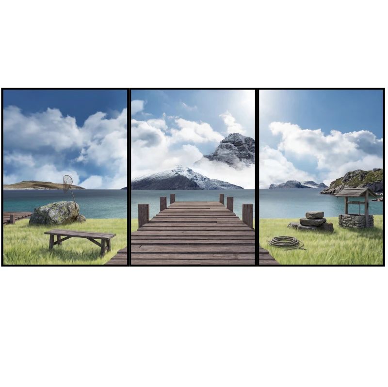 Statik Tutunma Özellikli Tablo - Poster Manzara (Model- 104)