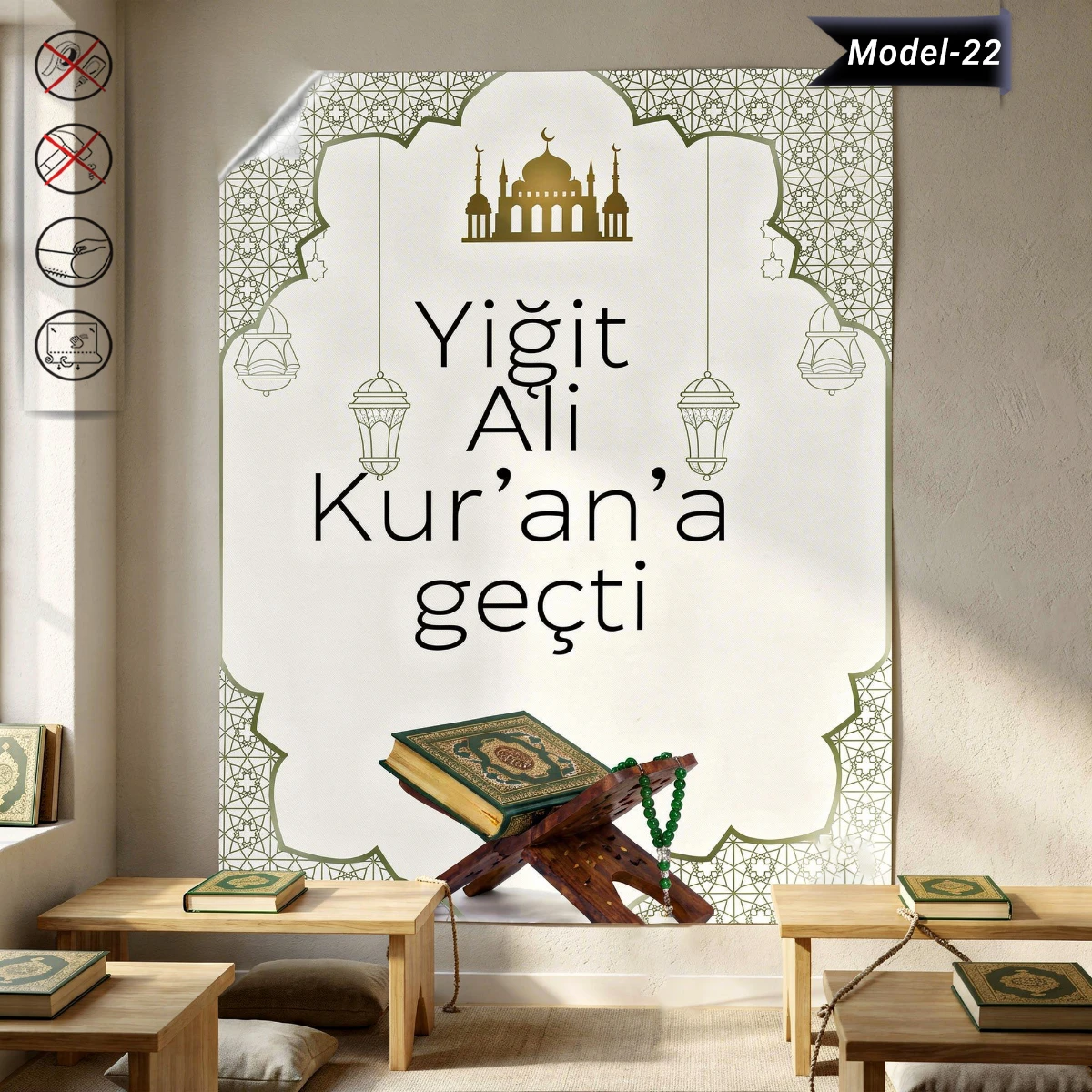 Statik Tutunma Özellikli Tablo - Poster Özel Gün ( Model -22)