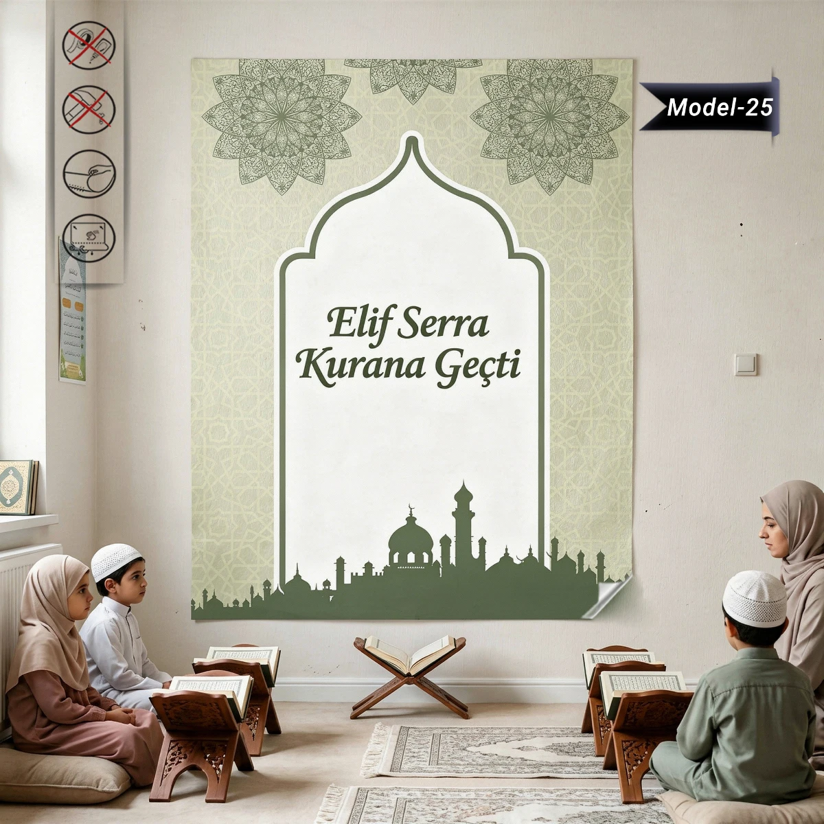 Statik Tutunma Özellikli Tablo - Poster Özel Gün ( Model -25)