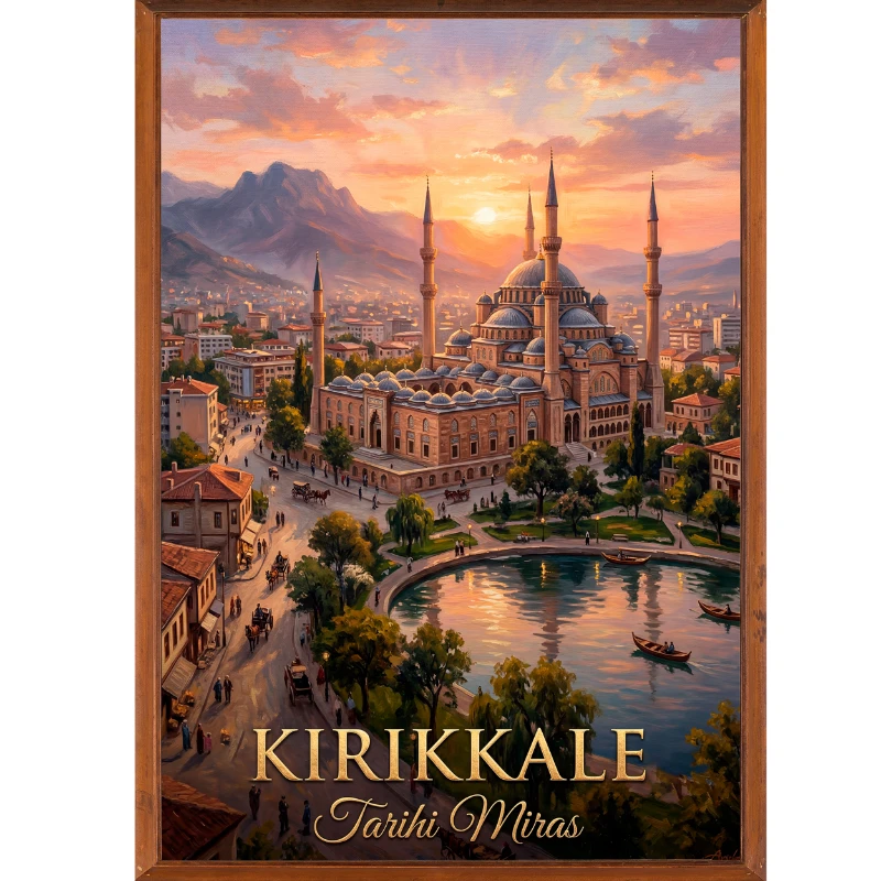 Türkiye İller Tablo - Poster Kırıkkale (Model-86)