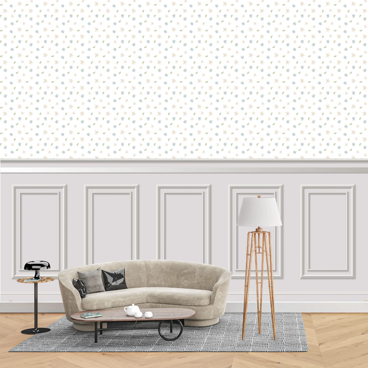 Duvar Kağıdı Çiçek Desen (Model -2058)