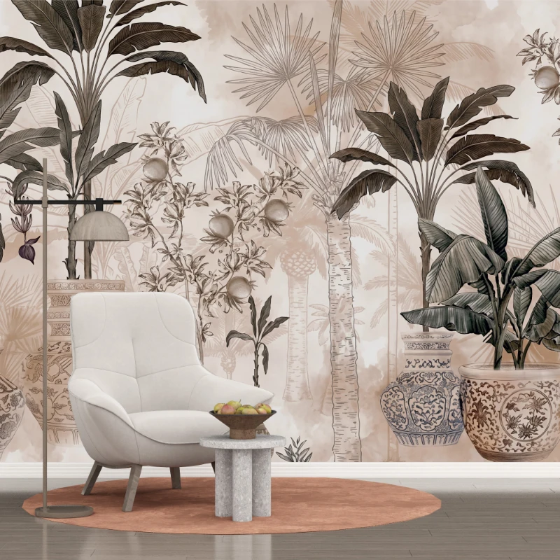 Duvar Kağıdı Çiçek Desen (Model -2059)