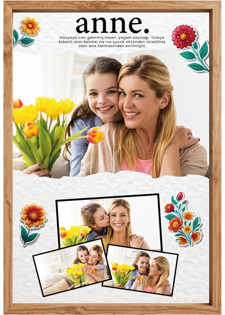 Anneler Gününe Özel Tablo - Poster Özel Gün ( Model -33) 