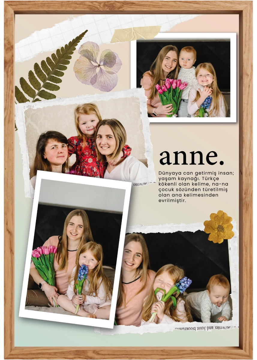 Anneler Gününe Özel Tablo - Poster Özel Gün ( Model -34) 