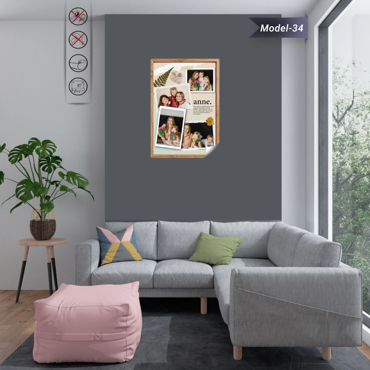 Anneler Gününe Özel Tablo - Poster Özel Gün ( Model -34)