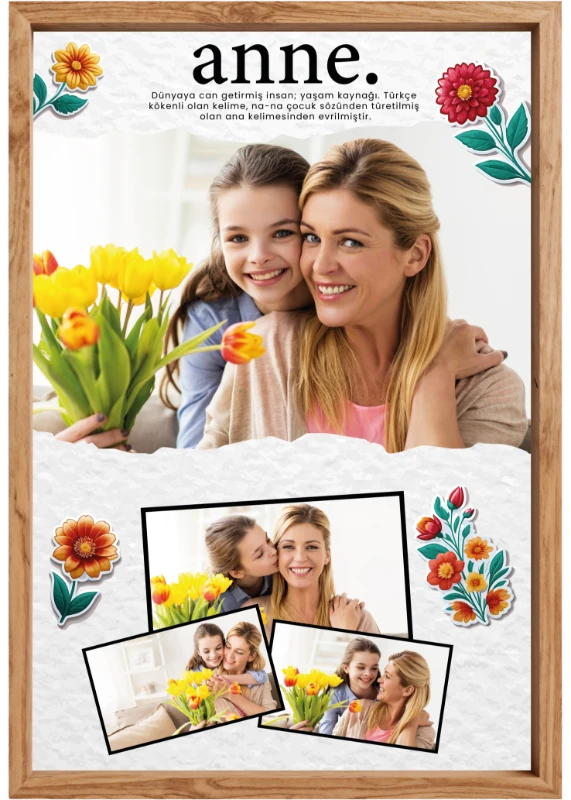 Anneler Gününe Özel Tablo - Poster Özel Gün ( Model -33)