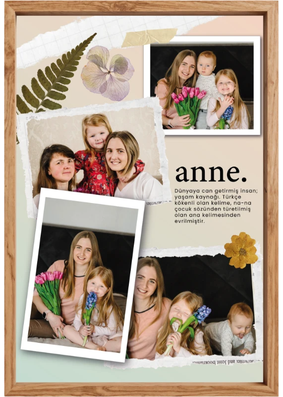 Anneler Gününe Özel Tablo - Poster Özel Gün ( Model -34)