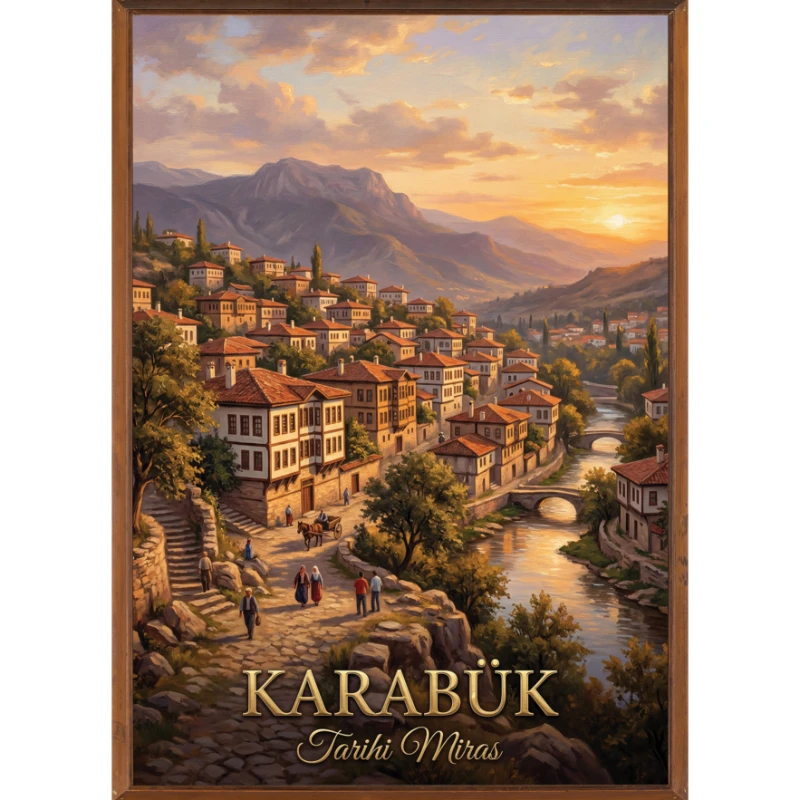 Türkiye İller Tablo - Poster Karabük (Model-85)
