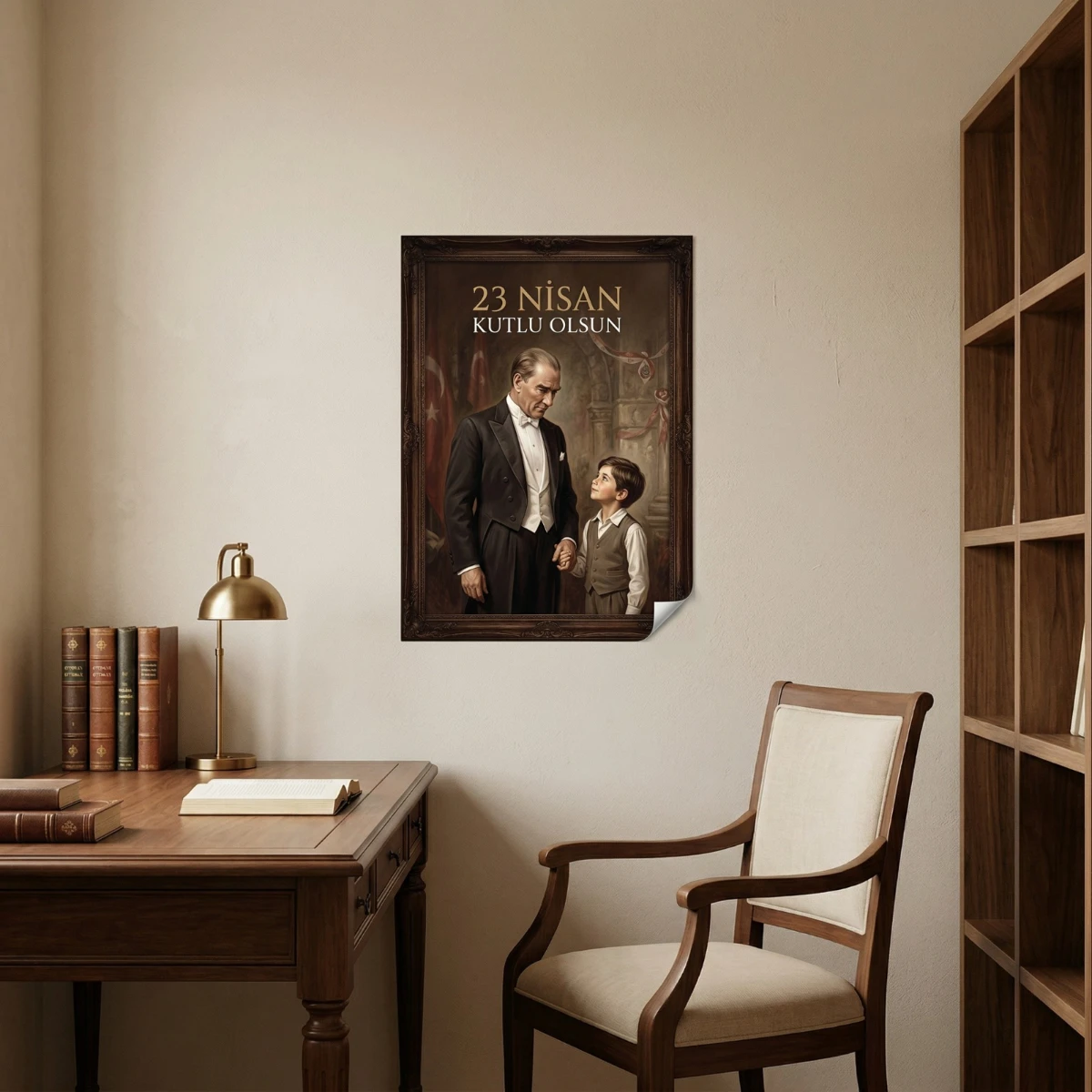 Statik Tutunma Özellikli Tablo - Poster Atatürk (Model- 31)