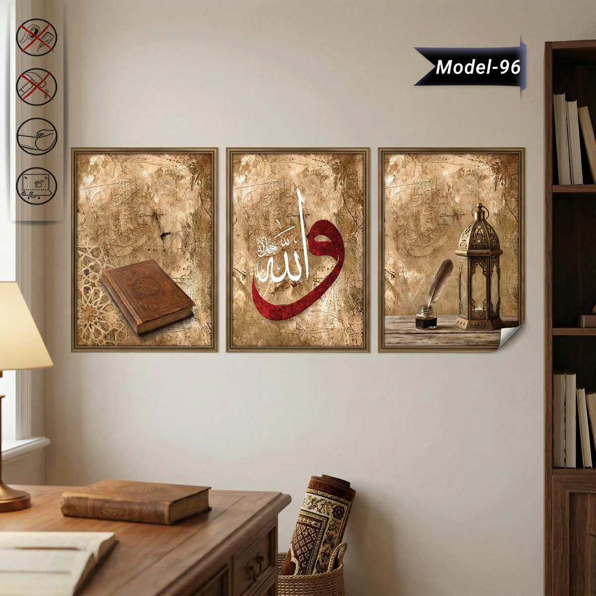 Statik Tutunma Özellikli Tablo - Poster Dini (Model- 96)