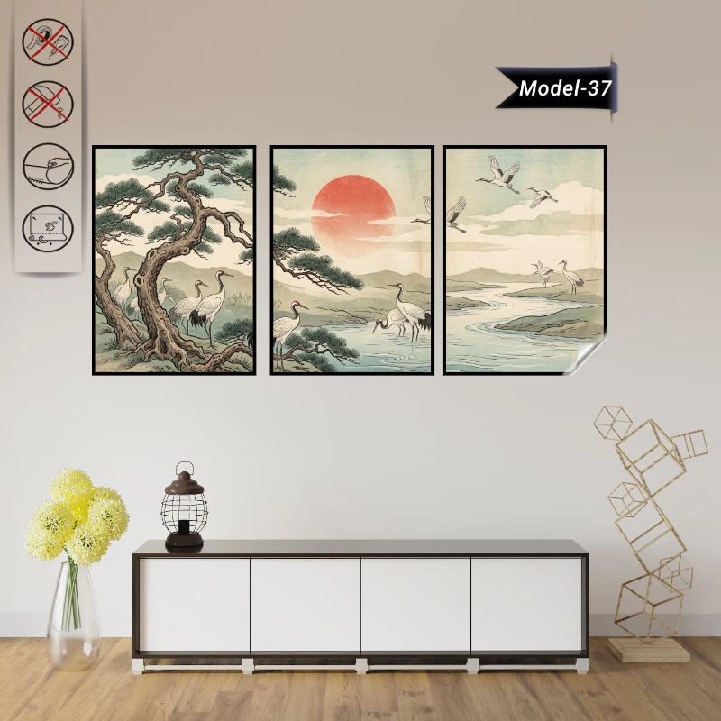 Statik Tutunma Özellikli Tablo - Poster Diğer (Model- 37)