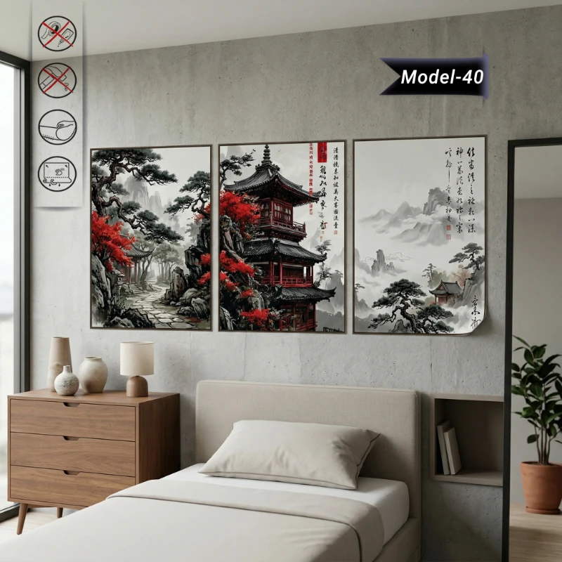 Statik Tutunma Özellikli Tablo - Poster Diğer (Model- 40)