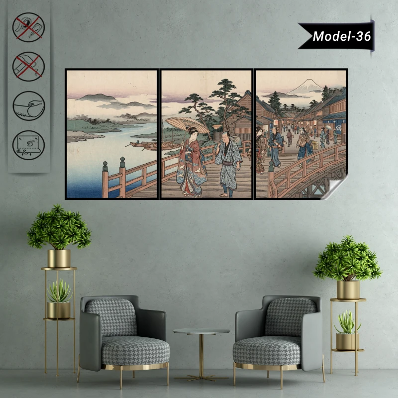 Statik Tutunma Özellikli Tablo - Poster Diğer (Model- 36)