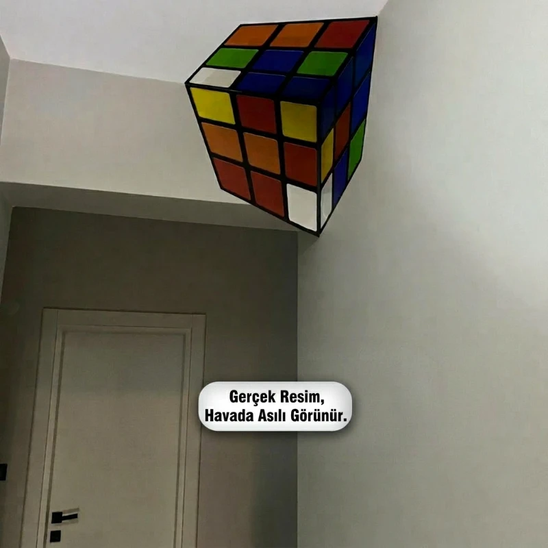 3D Zeka Küpü Tablo  - Poster 