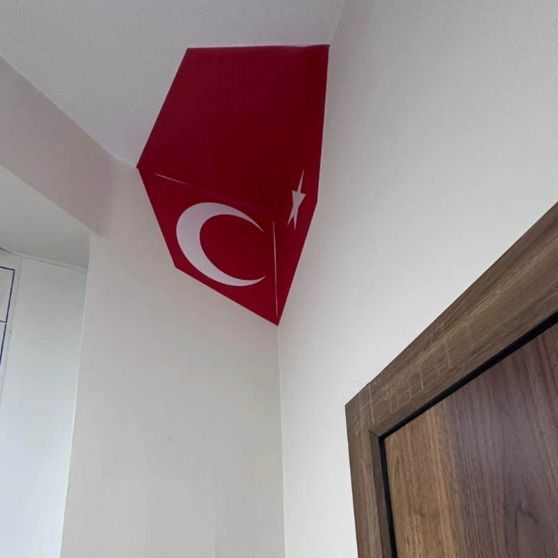 3D Bayrak Tablo  - Poster 