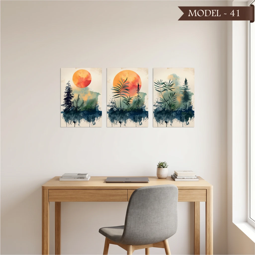 Cam Görünümlü Yapışkanlı Tablo Çiçek (Model- 41)