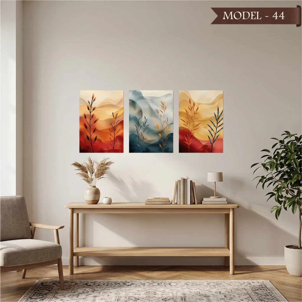 Cam Görünümlü Yapışkanlı Tablo Çiçek (Model- 44)