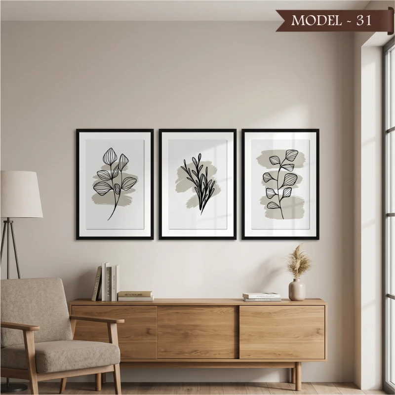Cam Görünümlü Yapışkanlı Tablo Çiçek (Model- 31)