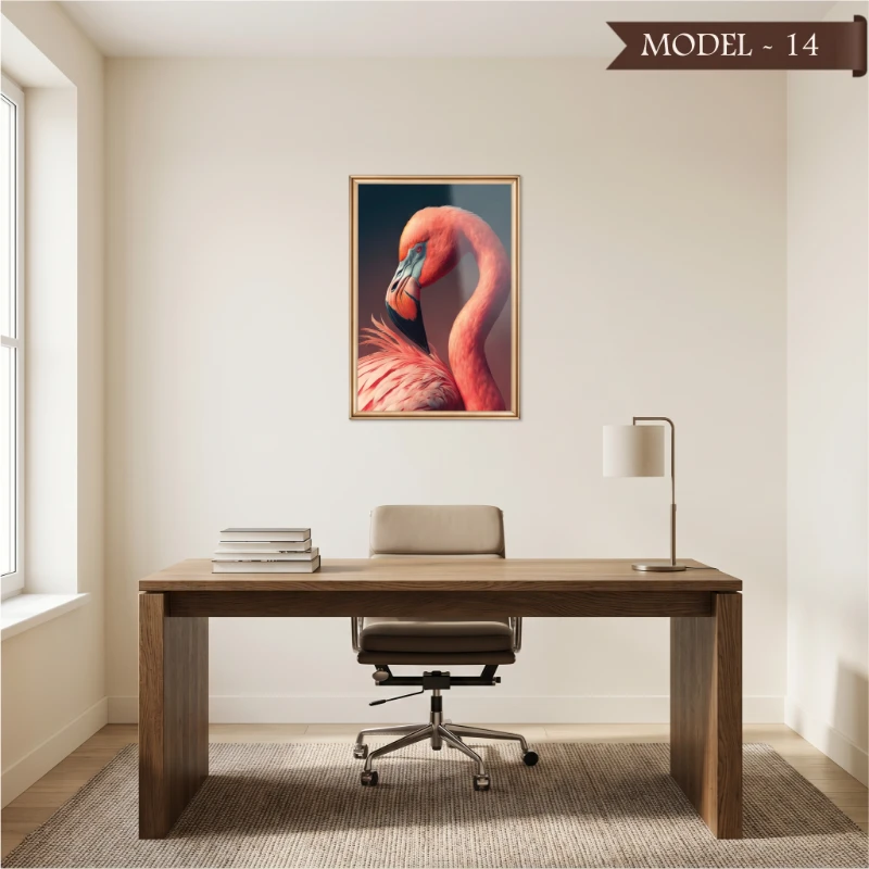 Cam Görünümlü Yapışkanlı Tablo Hayvan (Model- 14)