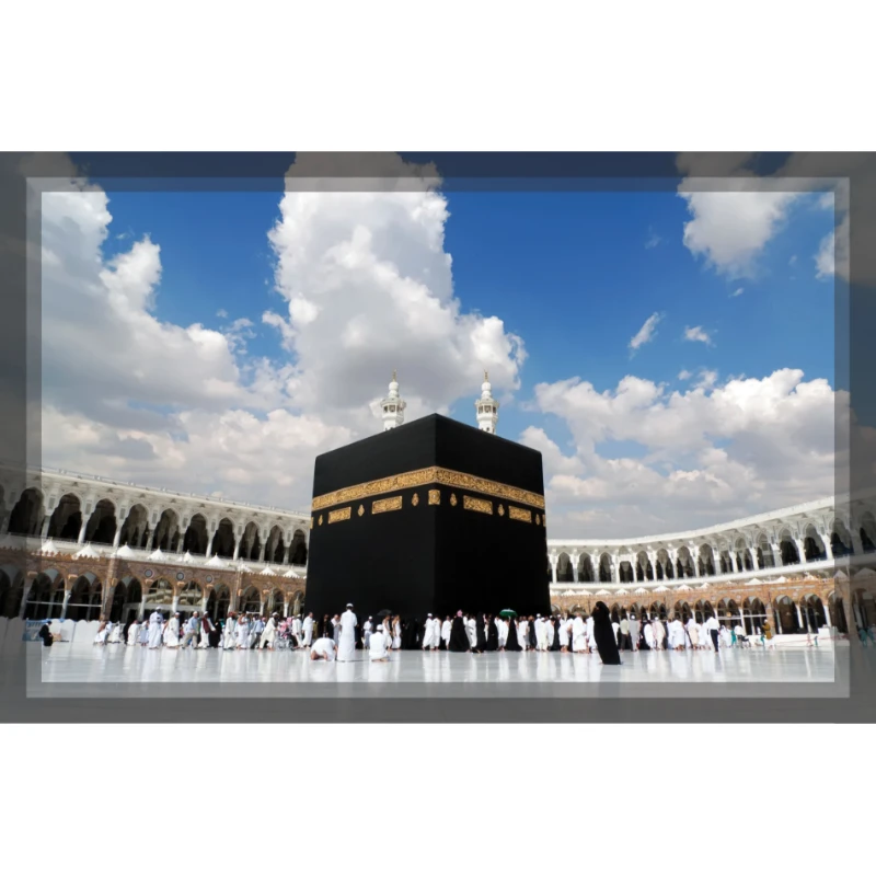 Yapışkanlı Kabe Tablo Dini (Model- 6)