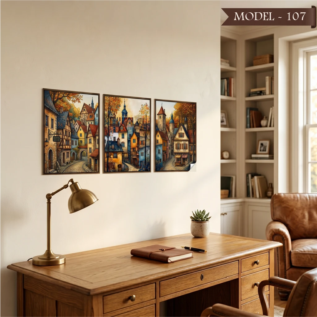 Statik Tutunma Özellikli Tablo - Poster Manzara (Model- 107)