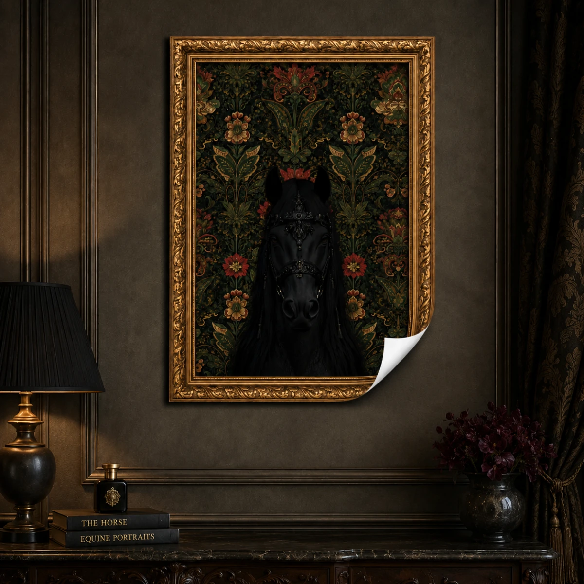 Statik Tutunma Özellikli Tablo - Poster Hayvan (Model-33)