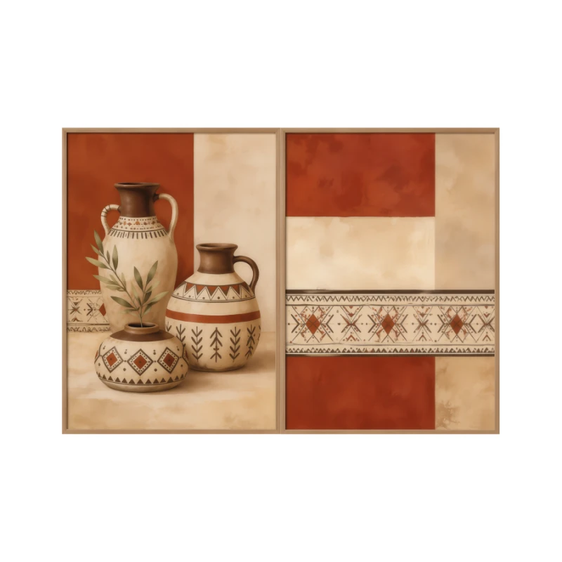 Statik Tutunma Özellikli Tablo - Poster Modern (Model- 42)