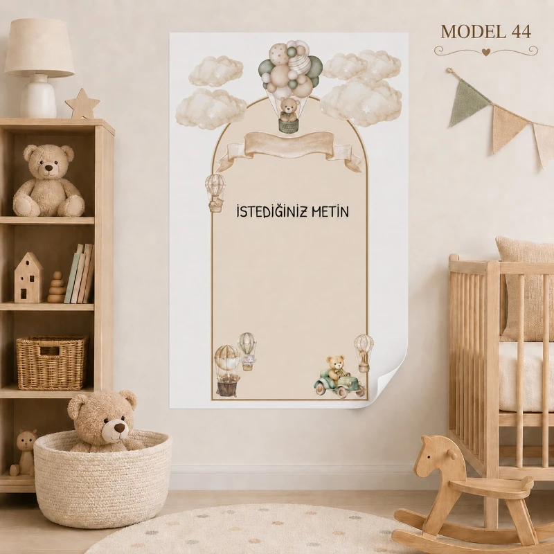 Statik Tutunma Özellikli Doğum Günü Tablo - Poster Özel Gün ( Model - 44)