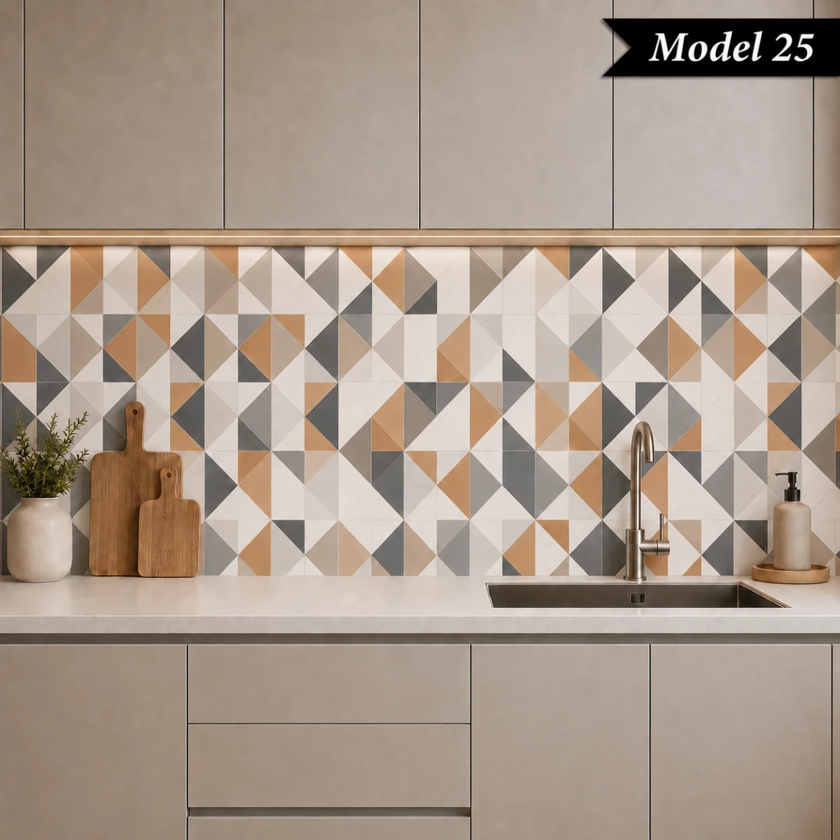 Yapışkanlı Tezgah Arası Kaplama (Model- 25)
