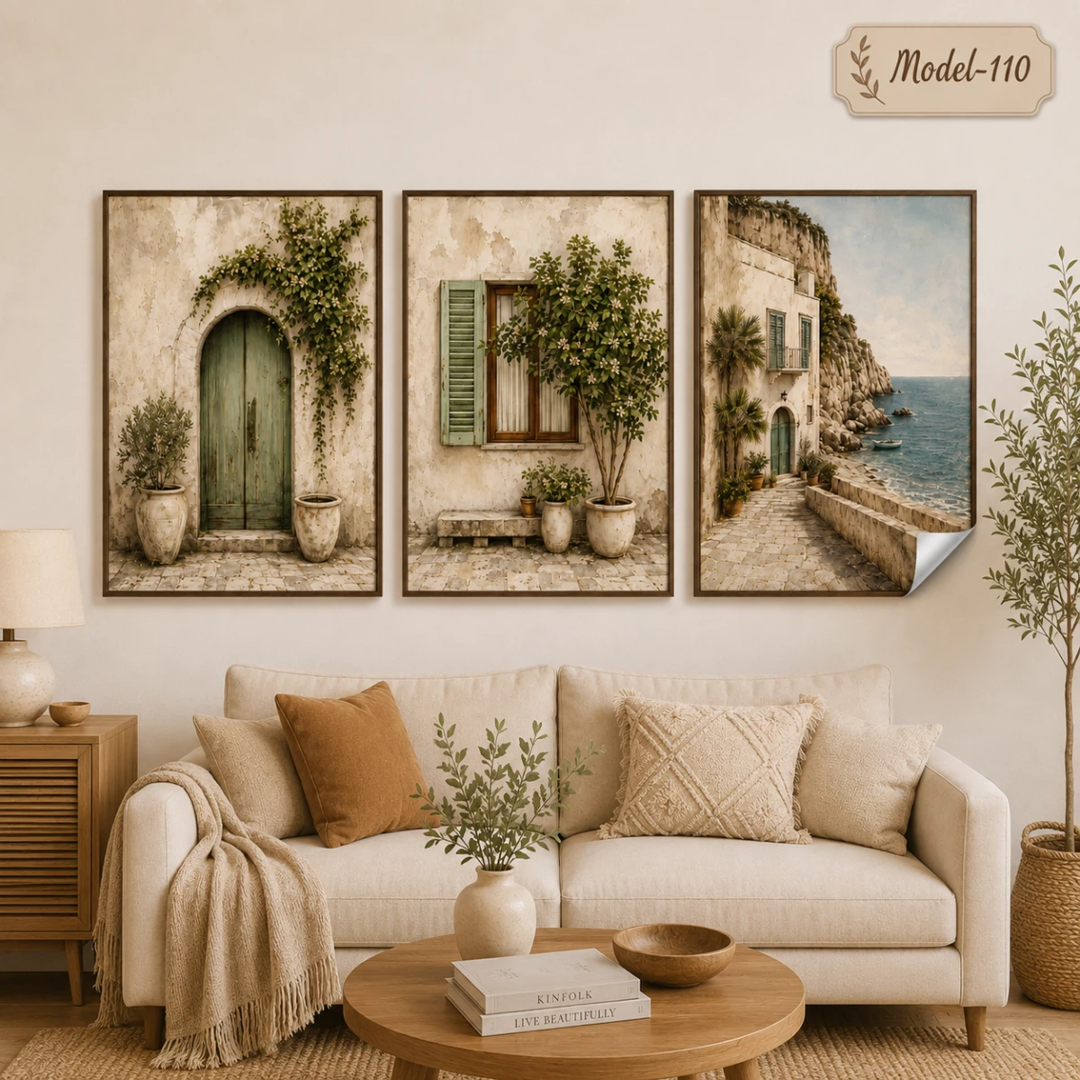 Statik Tutunma Özellikli Tablo - Poster Manzara (Model- 110)
