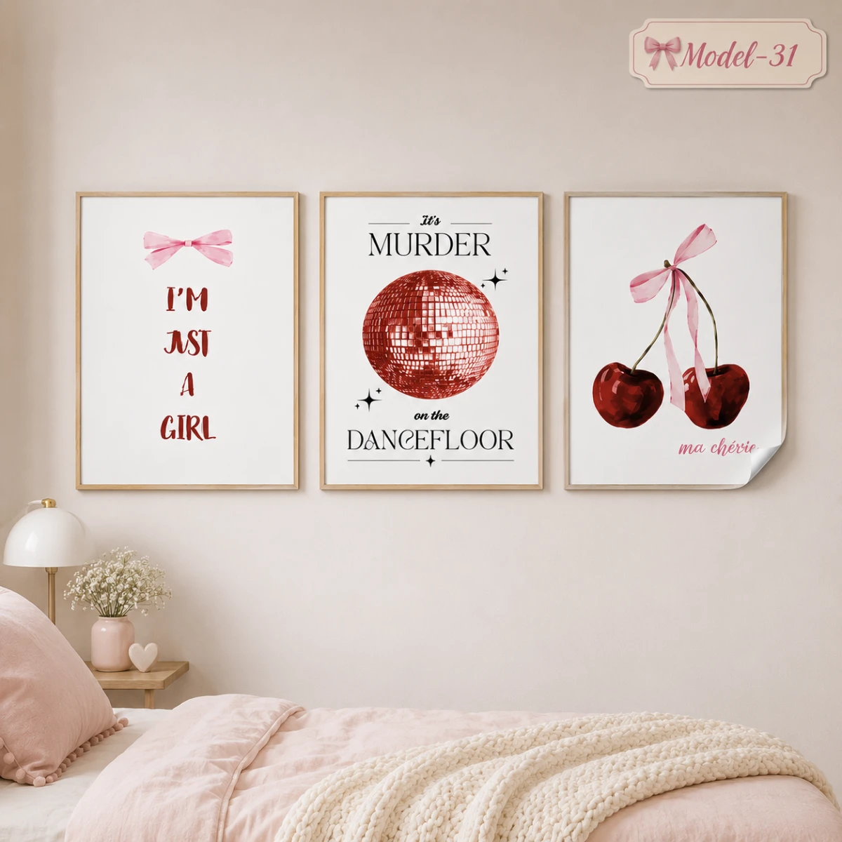 Statik Tutunma Özellikli Tablo - Poster Modern (Model- 31)