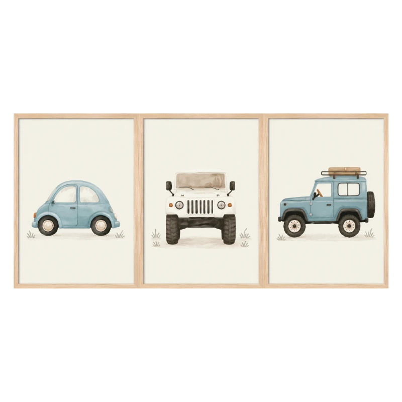 Statik Tutunma Özellikli Tablo - Poster Çocuk Odası (Model-41)
