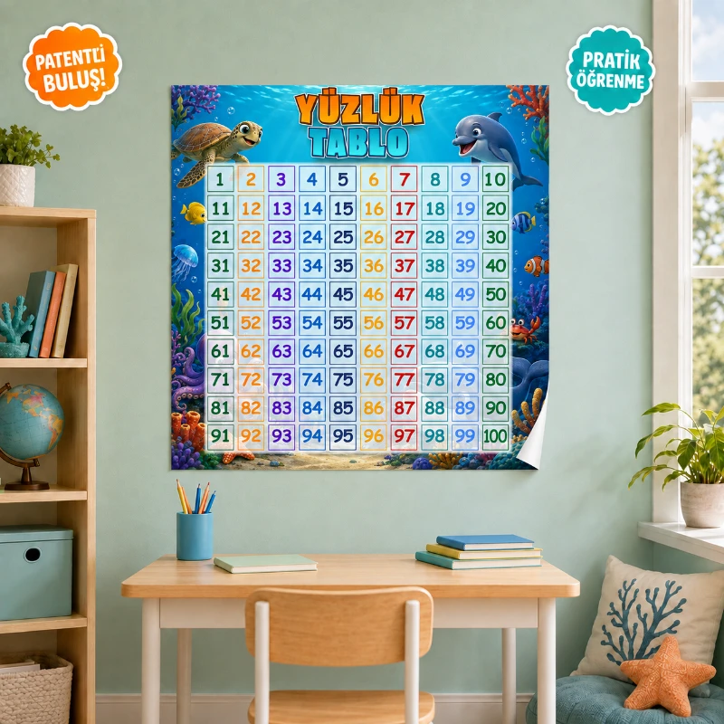 Statik Kağıt Yüzlük Tablo (Model-4)