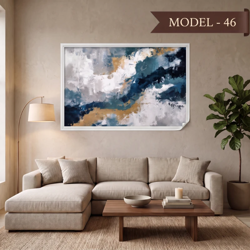 Statik Tutunma Özellikli Tablo - Poster Modern (Model-46)