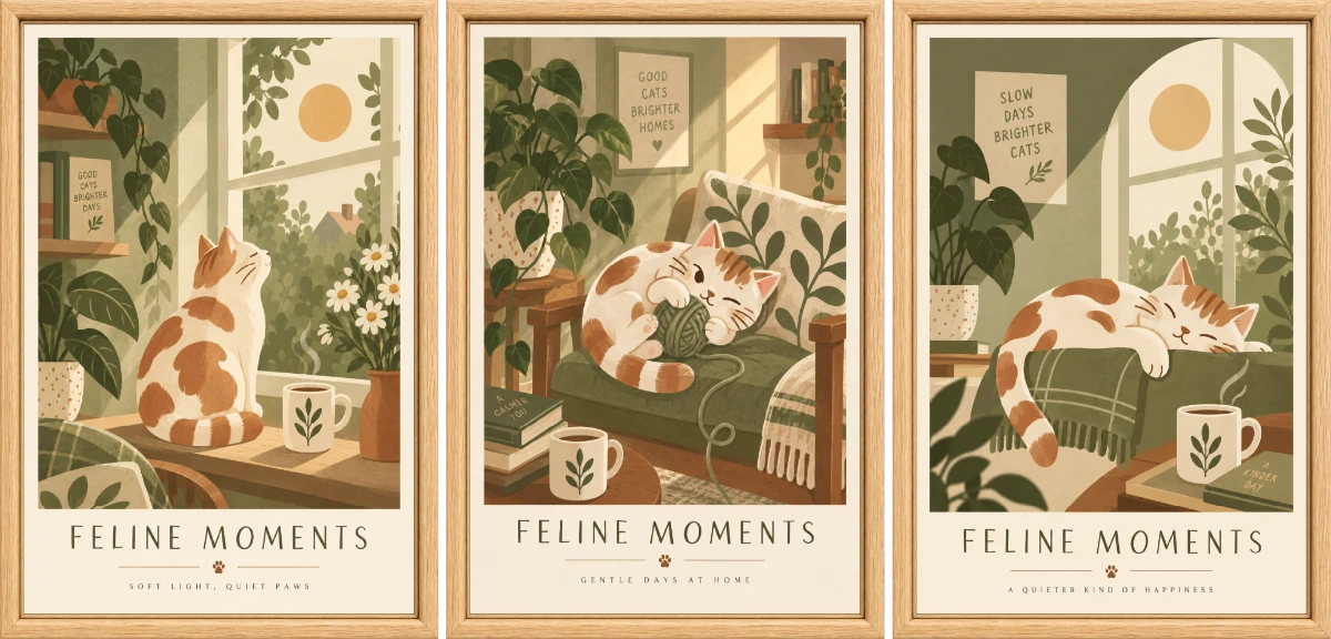Statik Tutunma Özellikli Tablo - Poster Hayvan (Model- 39) 